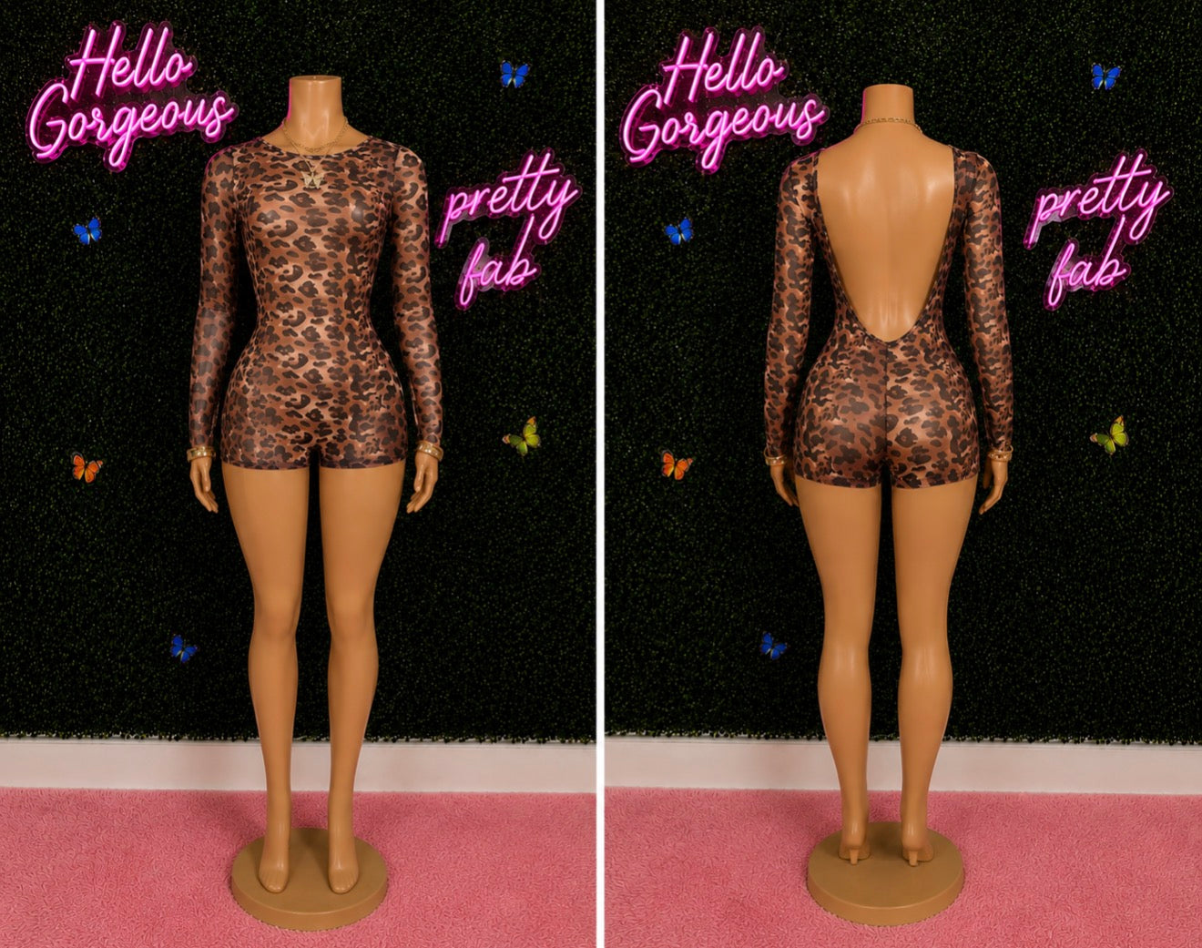 Cheetah Romper