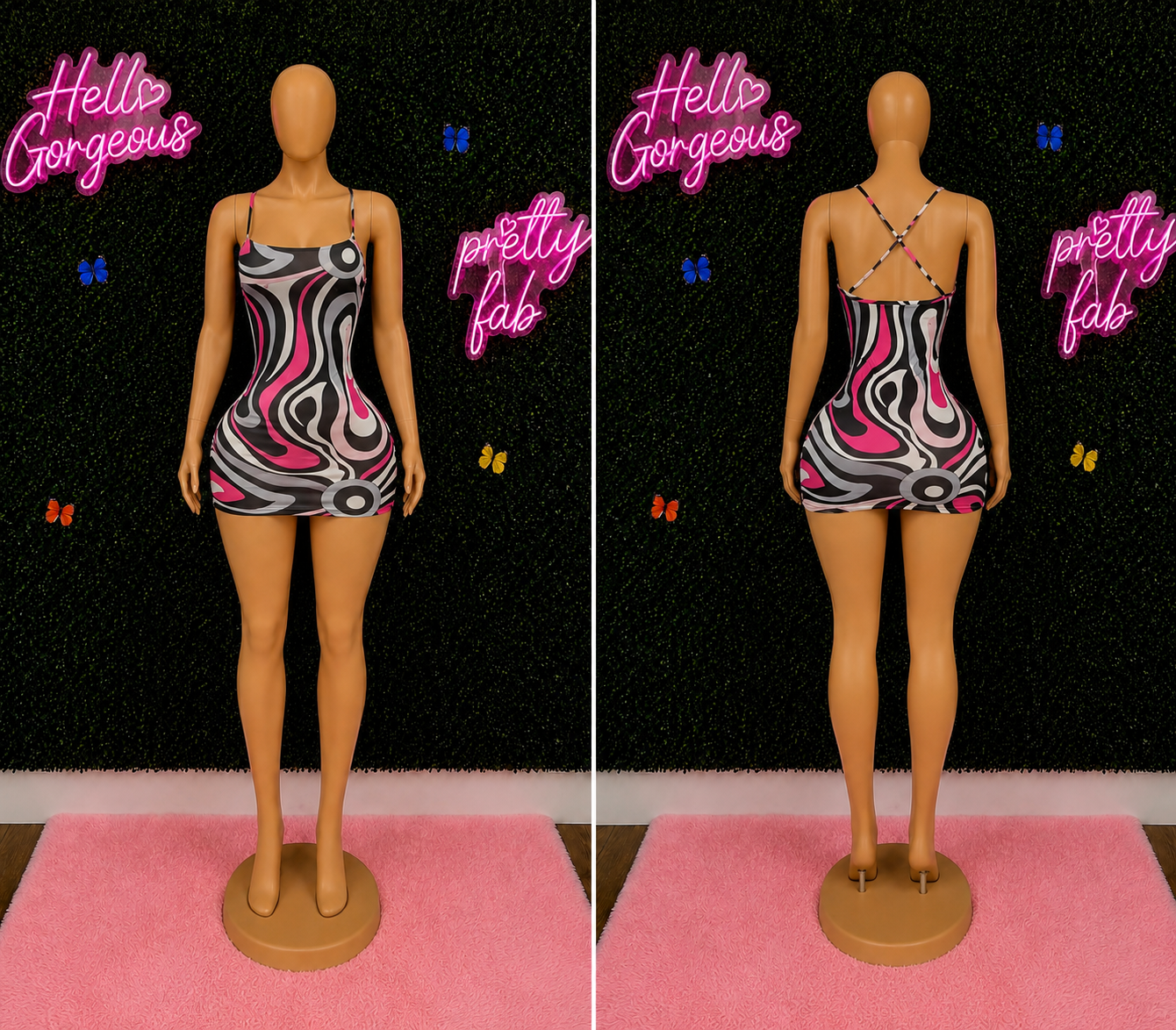Psychedelic Pretty Mini Dress
