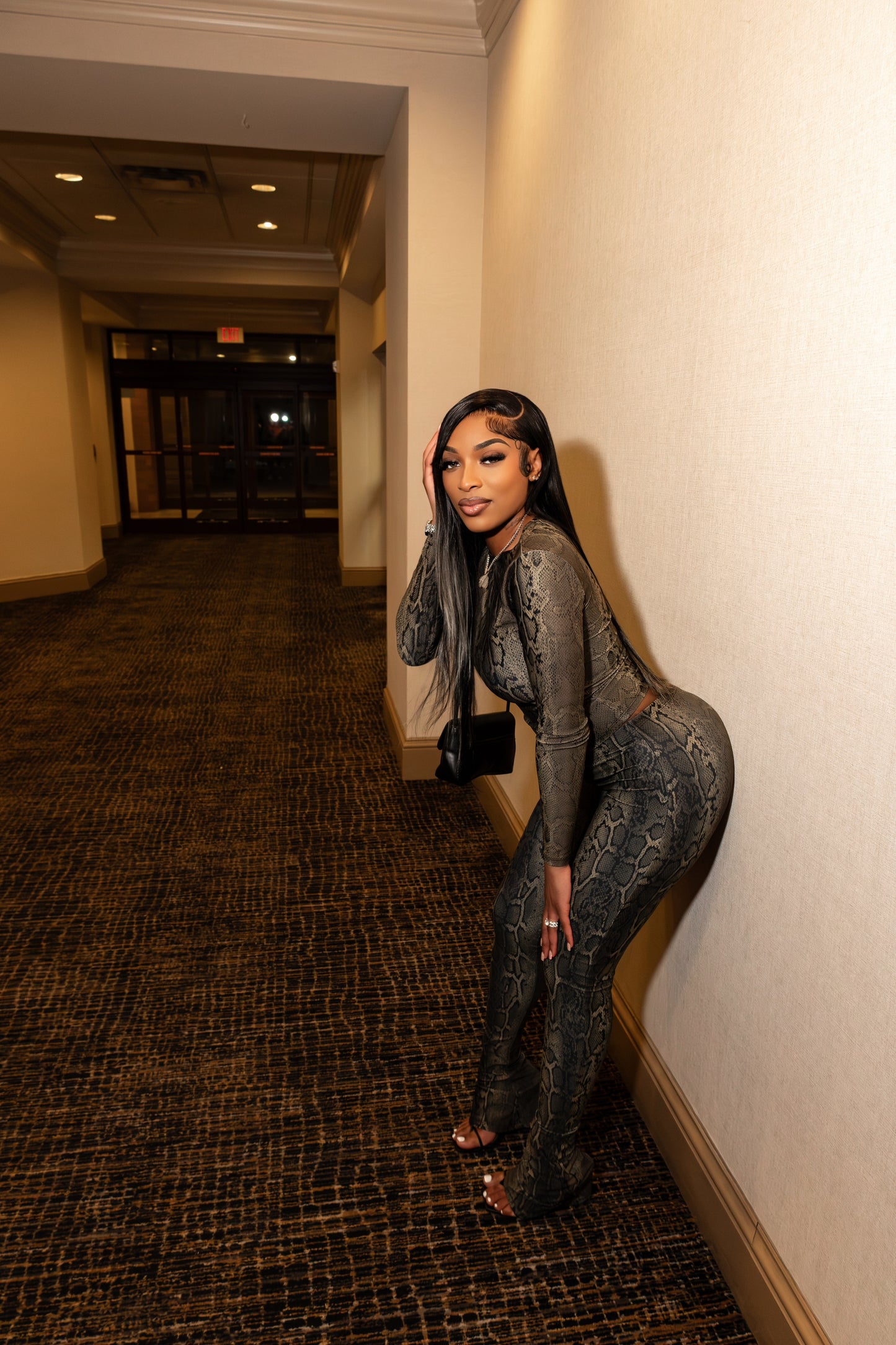 IT Girl Two Piece Snakeskin Set
