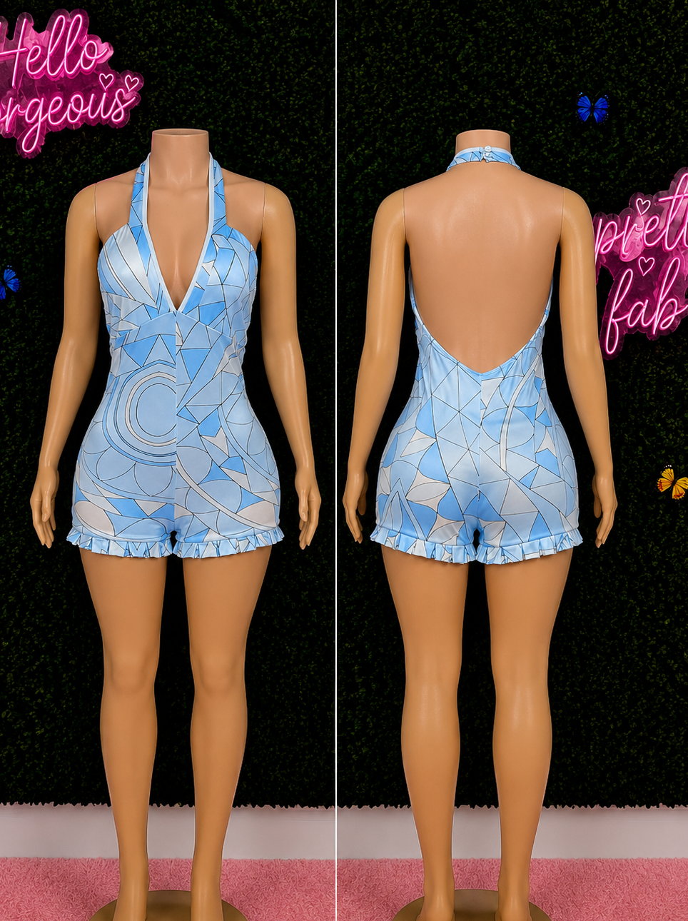 Skyline Halter Romper
