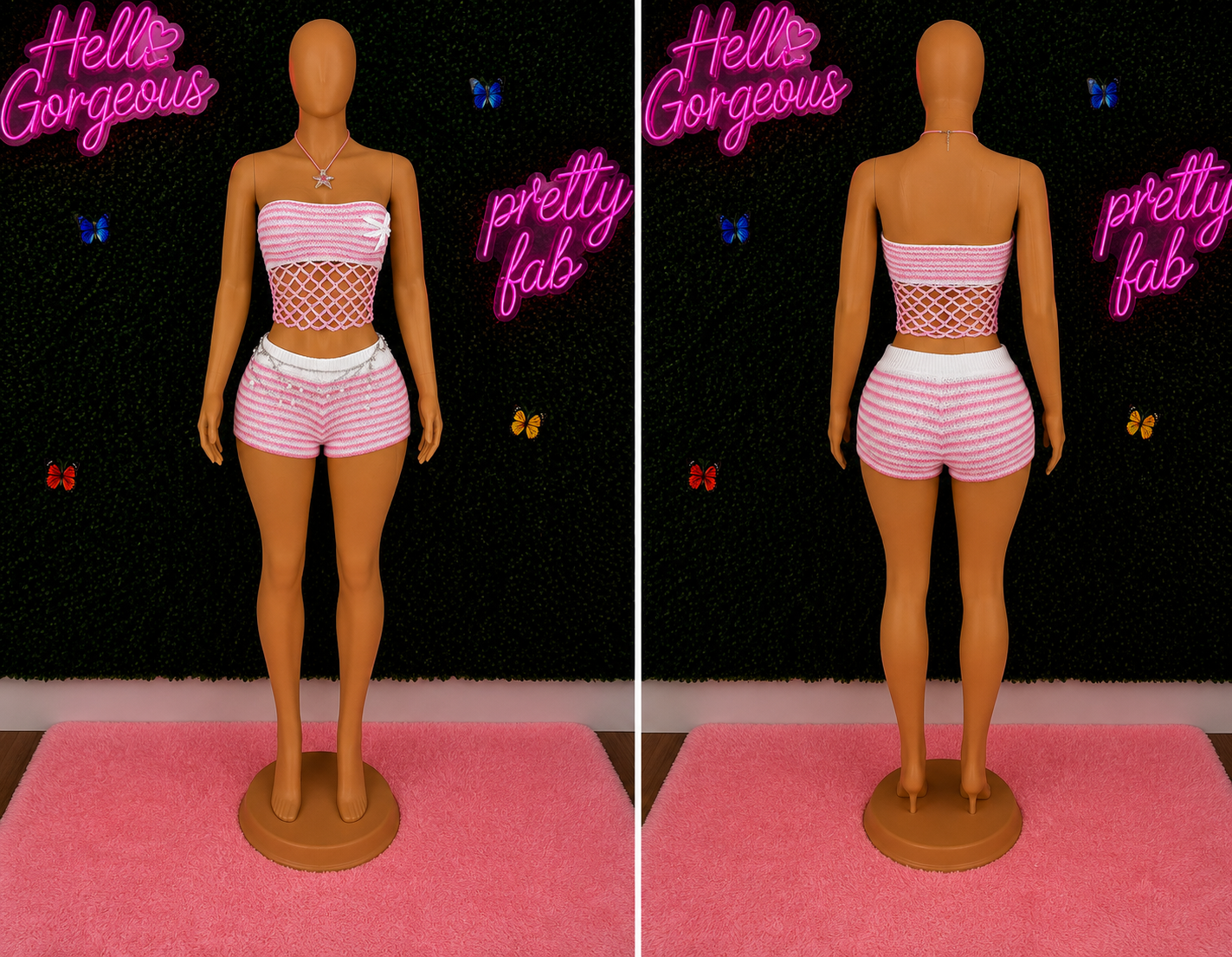Pretty in Pink Crochet Set